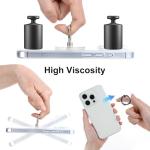 4 Pack Phone Holder Ring Transparent Finger Grip Loop 360 Degree Rotation Finger Ring Stand Cell Phone Kickstand Ring Compatible Various Mobile Phones Or Phone Case(Silver/Black/Gold/Rose Gold)