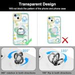 4 Pack Phone Holder Ring Transparent Finger Grip Loop 360 Degree Rotation Finger Ring Stand Cell Phone Kickstand Ring Compatible Various Mobile Phones Or Phone Case(Silver/Black/Gold/Rose Gold)