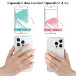 4 Pack Phone Holder Ring Transparent Finger Grip Loop 360 Degree Rotation Finger Ring Stand Cell Phone Kickstand Ring Compatible Various Mobile Phones Or Phone Case(Silver/Black/Gold/Rose Gold)