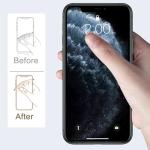 TENOC Phone Grip 2 Pieces Sticky 360° Rotation Universal Stand Ring Holder Finger Kickstand for Cell Phone Case, Round Clear, Titanium