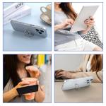 Ymapinc Transparent Phone Ring Holder Grip, 4Pcs Heart Flower Clear Phone Grip Clear Finger Kickstand Cell 360 Degree Rotation Holder for Hand for Tablet Case Accessories