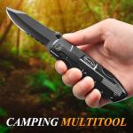 RoverTac Pocket Knife Multitool – 15-in-1 Folding Knife with Pliers, Screwdrivers & Bottle Opener – Multitool Knife with Safety Lock & Nylon Sheath for Camping, Hiking, Survival, EDC & Gifts for Men