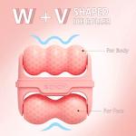 Deashun 2 in 1 Ice Roller for Face Eye, Face Massager Roller for Eye Puffiness, Reduces Wrinkles, Relief Migraine and Minor Injury, Cold Facial Skin Care Tools Ice Roller (Pink)