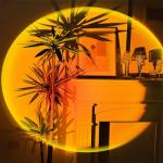 Tsrarey Sunset Lamp Projector,180 Degree Rotation Sun Projection Light Led Night Light Floor Lamp with USB Port,Sunset Lamps for Photography Party Bedroom Decor,Christmas Gifts for Women