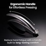 No Peeling Required Garlic Press Stainless Steel with Detachable Handle for Fine Mincing-Premium Garlic Mincer Tool, Rust-Proof, Easy to Clean, Dishwasher Safe Garlic Crusher with Lifetime Replacement