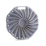 Silicone Shower Brush, Body Scrub, Treatment exfoliating Portable Massage Brush, eco-Friendly fin Bath Brush (aurantium)