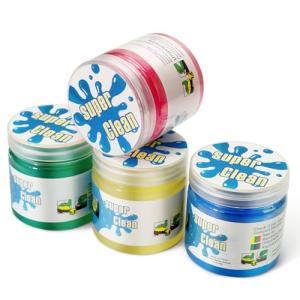 Zmarthumb 4 Pack Cleaning Gel, Car Putty Slime, Universal Auto Detailing Tools, Car Crevice Interior Cleaner Putty Gel, Cleaning Kit Dust Cleaning Mud for Car Vents, PC, Laptops, Cameras, Keyboard
