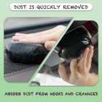 Cleaning Gel for Car Cleaner Cleaning Kit Automotive Air Vent Dust Cleaning Slime for Auto Cleaning Putty Universal Dust Car Accessories Car Interior Cleaner Keyboard Cleaning Laptop Black