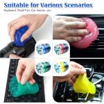 Zmarthumb 4 Pack Cleaning Gel, Car Putty Slime, Universal Auto Detailing Tools, Car Crevice Interior Cleaner Putty Gel, Cleaning Kit Dust Cleaning Mud for Car Vents, PC, Laptops, Cameras, Keyboard