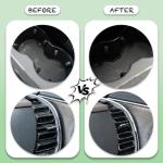 Cleaning Gel for Car Cleaner Cleaning Kit Automotive Air Vent Dust Cleaning Slime for Auto Cleaning Putty Universal Dust Car Accessories Car Interior Cleaner Keyboard Cleaning Laptop Black