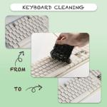 Cleaning Gel for Car Cleaner Cleaning Kit Automotive Air Vent Dust Cleaning Slime for Auto Cleaning Putty Universal Dust Car Accessories Car Interior Cleaner Keyboard Cleaning Laptop Black