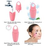 Small Ice Roller for Face and Eye, Ice Face Roller Facial Beauty Ice Roller Skin Care Tools, Ice Facial Roller Gua Sha Face Massage, Silicone Ice Mould for Face Beauty Remove Fine Lines (Black)