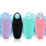 Small Ice Roller for Face and Eye, Ice Face Roller Facial Beauty Ice Roller Skin Care Tools, Ice Facial Roller Gua Sha Face Massage, Silicone Ice Mould for Face Beauty Remove Fine Lines (Black)