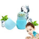 Ice Roller for Face and Eye, Ice face roller,Gua Sha Facial Tools, Facial ice roller, Skin Care Tools,Ice mold for face… (blue-face)