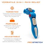 ProStretch Uno Fascia Muscle Roller, Portable & Adjustable Hand-Held Massage Tool for Muscle Recovery and Deep Tissue Therapy