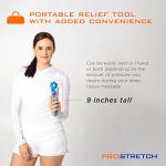 ProStretch Uno Fascia Muscle Roller, Portable & Adjustable Hand-Held Massage Tool for Muscle Recovery and Deep Tissue Therapy