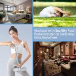 Foot Pedal Resistance Band,6-Tube Pedal Puller Resistance Rope,Yoga Elastic Exercise Bands, for Women Jump Fitness, Abdomen/Arm Weight/Waist/Leg Stretching Slimming Training(Blue)