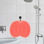 Shower Foot Scrubber Mat Silicone Foot Scrubber in Shower 2 Pcs Silicone Showers Foots Brush Pad Exfoliating Showers Back Scrubbers Wall Mounted with Non-Slip Suction Cups for Men Women, Pink and Gray