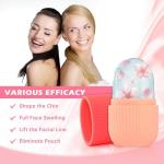 Ice Roller for Face and Eye ,Upgrated Ice Face Roller,Facial Beauty Ice Roller Skin Care Tools, Ice Facial Cube, Gua Sha Face Massage, Silicone Ice Mold for Face Beauty
