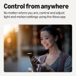 Amazon Basics Smart Motion Sensor Dimmer Switch, Single Pole, Works with Alexa Only, 2.4 GHz Wi-Fi, No Hub Required, Voice Control, Control from Anywhere, 1-Pack, White