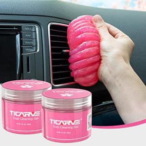 TICARVE 2Pack Cleaning Gel Car Putty Car Clean Putty Gel Auto Tools Car Interior Cleaner Car Cleaner Car Cleaning Slime Car Assecories Keyboard Cleaner Rose (320g/11.2oz)