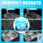 Gunk Getter 12 Pack Cleaning Gel for Those Hard to Reach Places, Automotive Cup Holder Electronic Keyboard Office, Slime Gel Cleaner Dust Crumb Removal (Jar, Blue, 3.5oz)