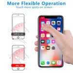 Kinizuxi Colorful Cell Phone Ring Holder Stand 2 Packs, Transparent Phone Ring Holder 360°Rotation Clear Phone Ring Grip Finger Kickstand Compatible with Various Phones or Phone case