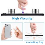 Kinizuxi Colorful Cell Phone Ring Holder Stand 2 Packs, Transparent Phone Ring Holder 360°Rotation Clear Phone Ring Grip Finger Kickstand Compatible with Various Phones or Phone case