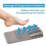 DalkomLife Foot Scrubber Feet Cleaner Washer Brush for Shower Floor Spas Massage, Slipper for Exfoliating Cleaning Foot