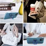 Kinizuxi Colorful Cell Phone Ring Holder Stand 2 Packs, Transparent Phone Ring Holder 360°Rotation Clear Phone Ring Grip Finger Kickstand Compatible with Various Phones or Phone case