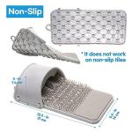 DalkomLife Foot Scrubber Feet Cleaner Washer Brush for Shower Floor Spas Massage, Slipper for Exfoliating Cleaning Foot