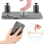 Ymapinc 4Pcs Phone Finger Ring Transparent Bling Cell Phone Case Ring Holder with Rhinestones Phone Ring Holder Grip Kickstand 360° Rotation Compatible with Phones Tablets Case