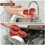 JOERSH Silicone Egg Molds for Air Fryer – 2-Pack