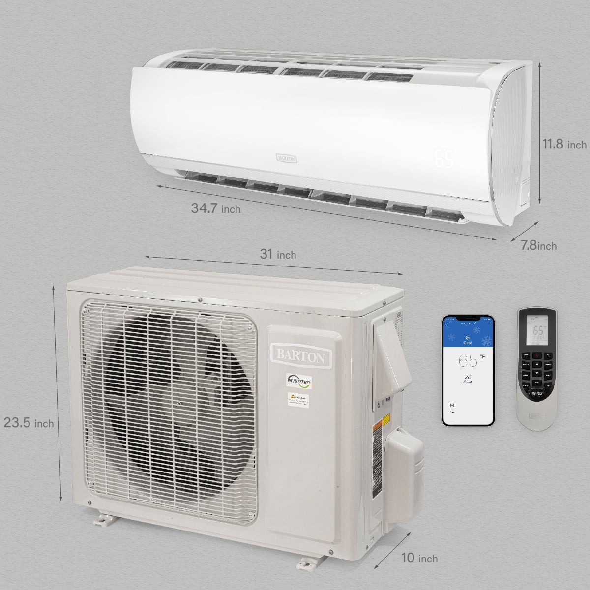 12,000 BTU Ductless Mini Split Air Conditioner