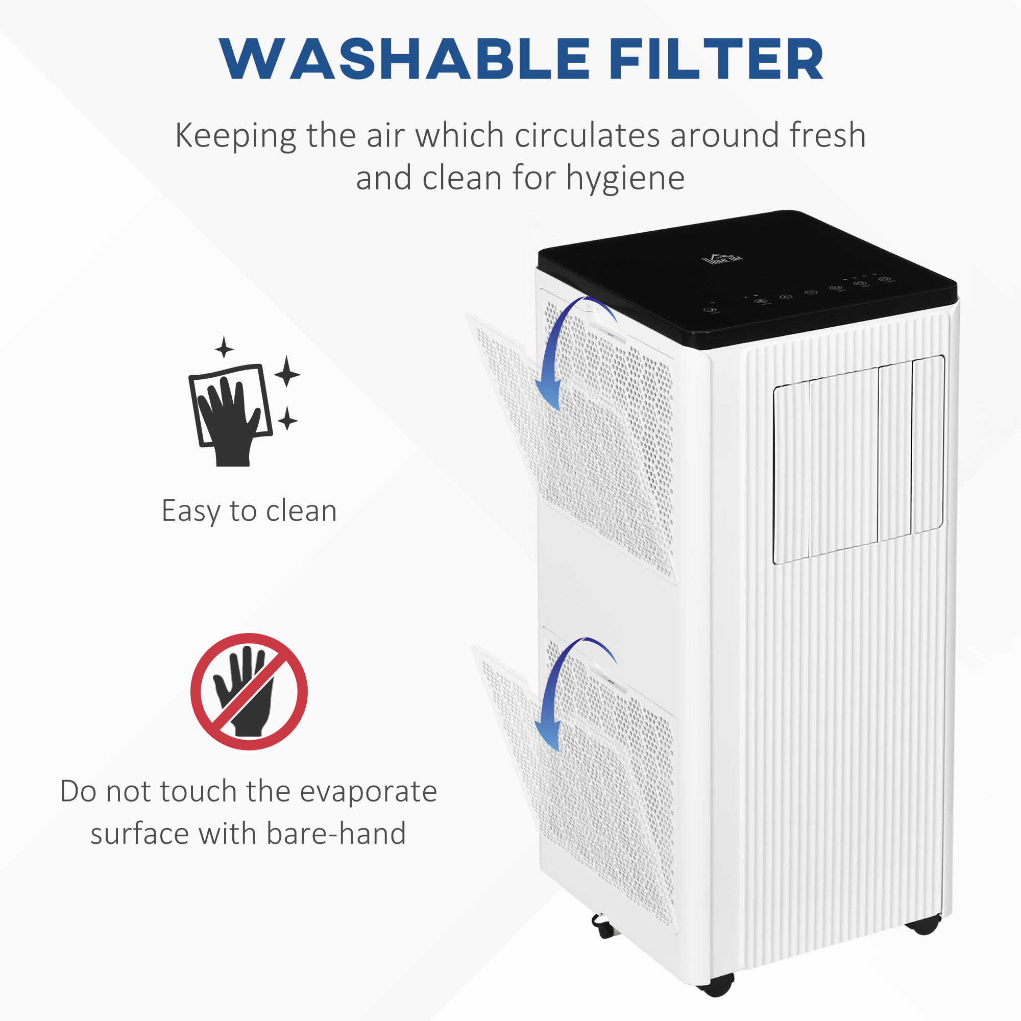 HOMCOM 10000BTU Smart Portable Air Conditioner