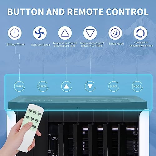 DENBIG 8,000 BTU Portable Air Conditioner with Remote