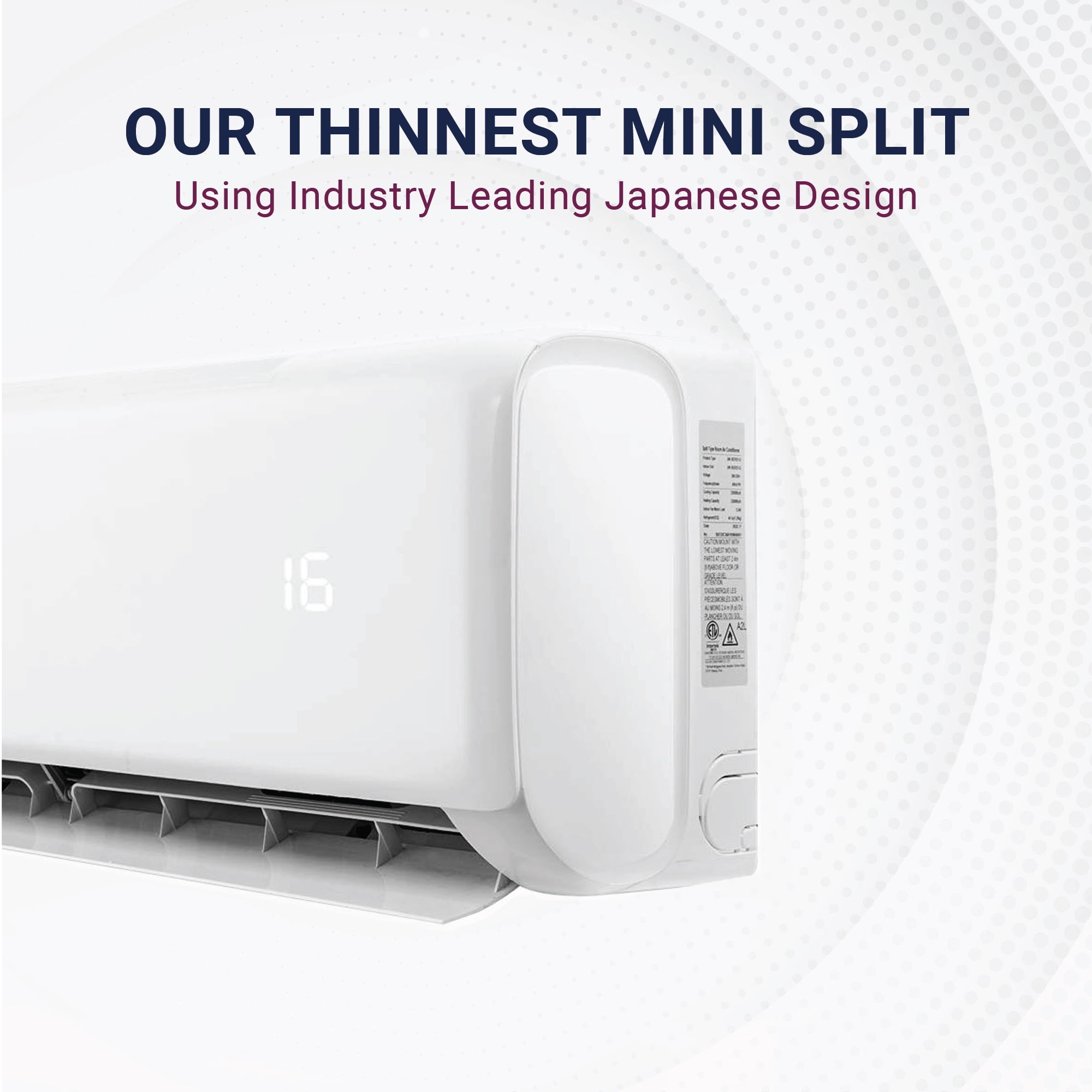 DELLA 12000 BTU Wifi Mini Split AC & Heater