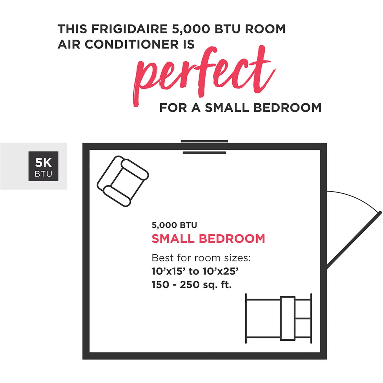 Frigidaire Window-Mounted Room Air Conditioner - 5,000 BTU