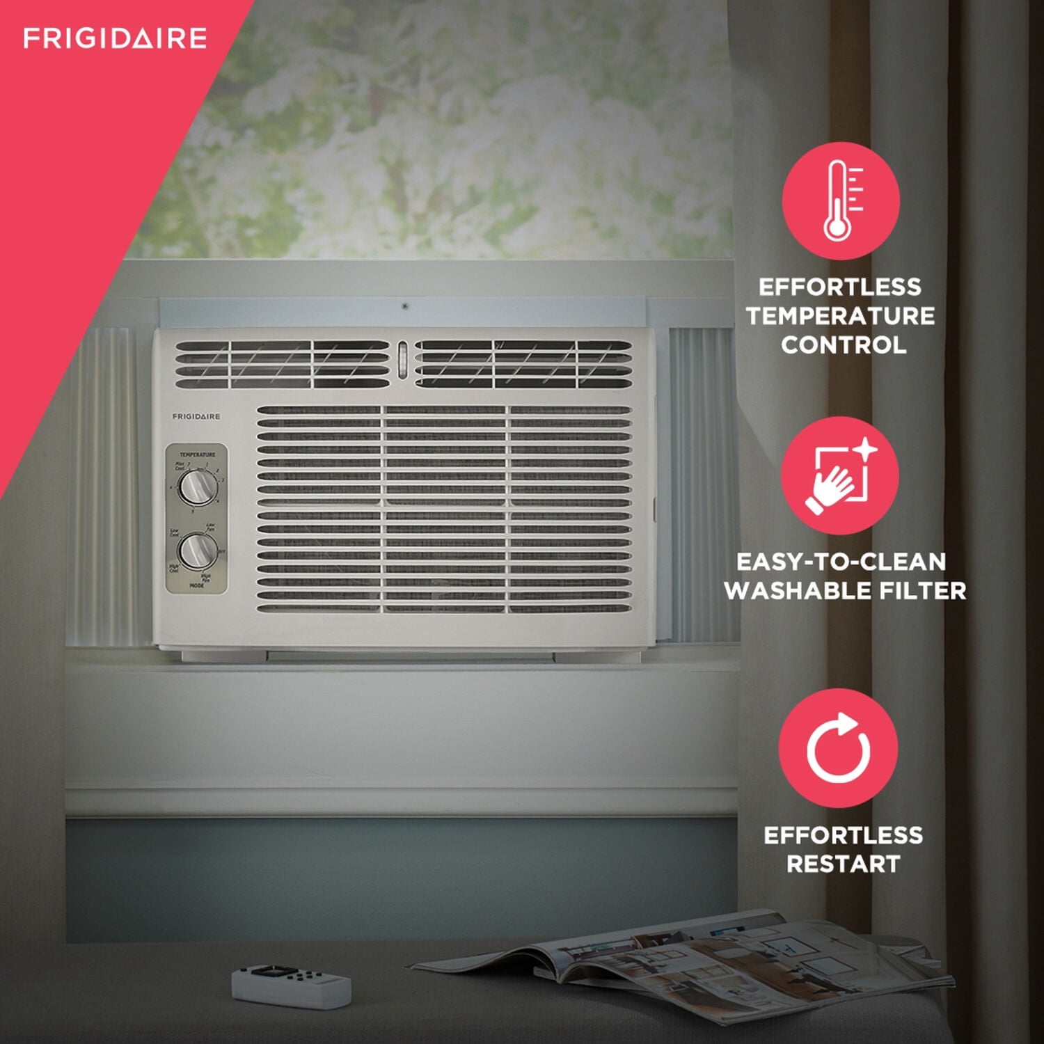 Frigidaire Window-Mounted Room Air Conditioner - 5,000 BTU