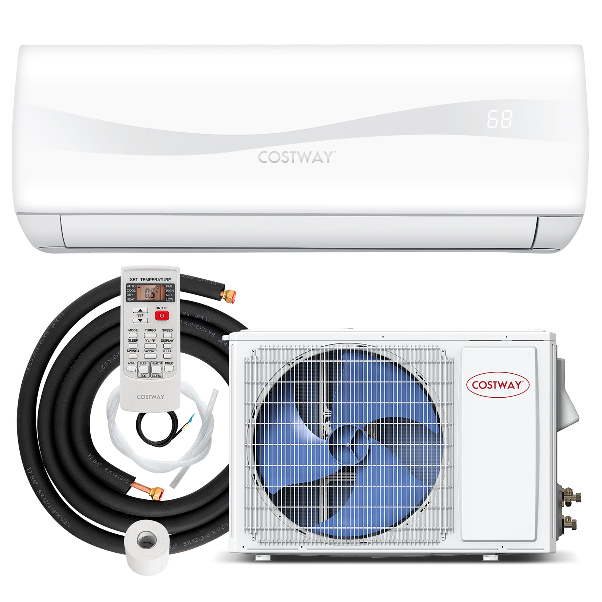 Costway 23000 BTU Ductless Mini Split AC/Heater