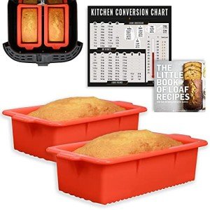 Non-Stick Silicone Air Fryer Loaf Pans Set