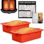 Non-Stick Silicone Air Fryer Loaf Pans Set
