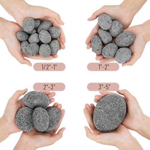 Skyflame 10 lbs Round Lava Rock Pebbles