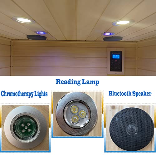 LTCCDSS 2-Person Outdoor Infrared Sauna with Bluetooth