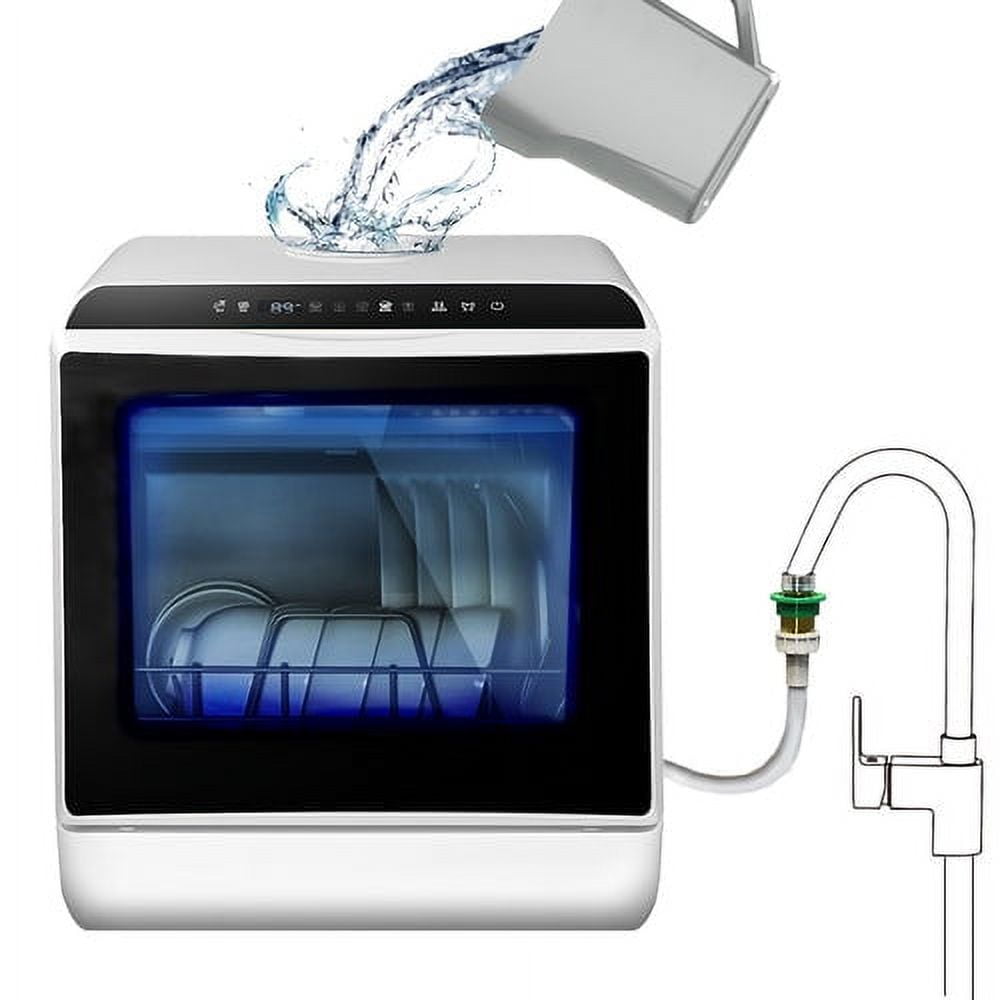 Getue Portable Countertop Dishwasher with 5 Programs