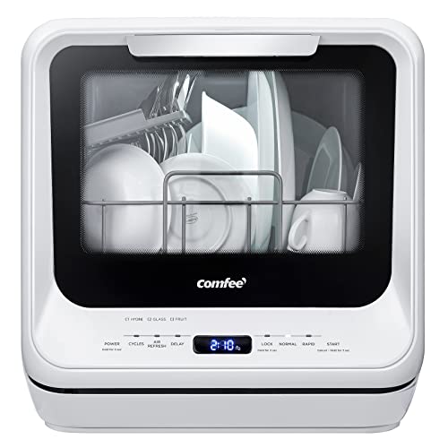 Comfee Portable Countertop Dishwasher with 6 Programs