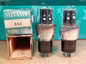 Sylvania 2A3 Triode Antique Radio Tubes