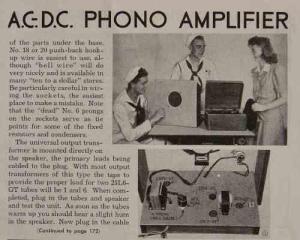 4 Watt Tube Amplifier Build Plans for AC-DC