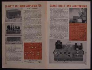 30 Watt Tube Amplifier Build Plans from 1955