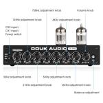 Douk Audio 7-Band Vacuum Tube Preamp - T8 PRO Black
